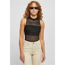 URBAN CLASSICS Body Ladies Crochet Jersey Turtleneck Body XS bis 5XL XS