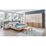 Wiemann Schlafzimmer-Set Valetta 4tlg. Holzoptik Eiche Bianco