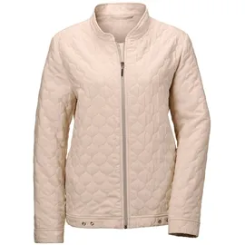 GOLDNER Lässige Baumwolljacke mit Stehkragen in stein | Gr.: 46