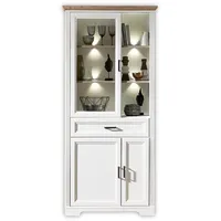 Stella Trading JASMIN Große Vitrine in Pinie hell, Artisan