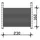 SKANHOLZ Seitenwand Rhombus 230 cm 160 cm weiß