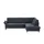 Max Schelling Eckcouch Flachgewebe 3-Sitzer Blau