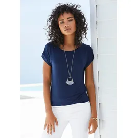 VIVANCE Damen, Kurzarmshirt im 2er-Pack, lockere Passform, lässig - 36