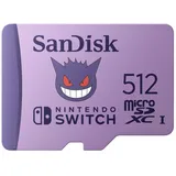 SanDisk microSDXC 512GB, für Nintendo Switch - lila