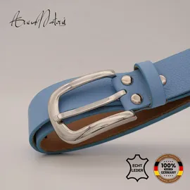 AnnaMatoni Damengürtel Leder blau 115