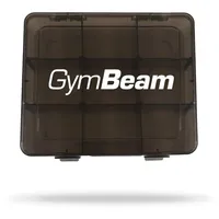 GymBeam Verstellbare PillBox - Anpassbare Pillendose für Nahrungsergänzungsmittel, kompakte Tablettenbox mit Fächern, stabiler Behälter mit 9 anpassbaren Fächern, ideal für unterwegs