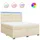 vidaXL Boxspringbett 180 x 200 cm Creme