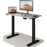 Desktronic HomeOne Höhenverstellbarer Schreibtisch Schwarz - Grau 120x60cm