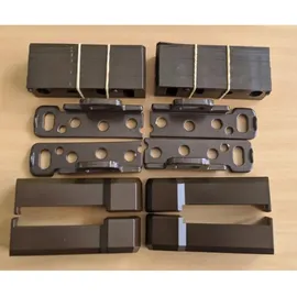 ABUS Doppelschließblech DSB550 für Fensterschloss FOS550, braun