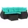 vidaXL Gartensofa-Set 5-tlg. schwarz