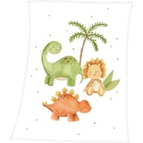 Baby Best Babydecke »Dinos«, mit liebevollem Motiv, Kuscheldecke, weiß