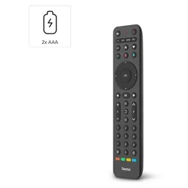 Hama Universal-Fernbedienung TV Infrarot für 4 Geräte,ernfähig App-Tasten