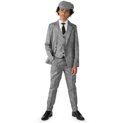 Opposuits Kostüm SuitMeister 20s Gangster, Kostümanzug mit Weste im Stil der 20er Jahre grau 158-176