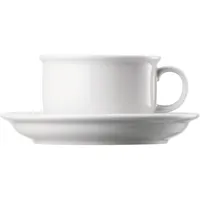 Thomas Trend Frühstückstasse mit Untertasse, Porzellan, weiß, 400 ml, 2-tlg., 14660
