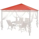 Quick-star - Ersatzdach 3x3m Stil Pavillon Rotorange ral 2001