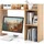 Costway Aktenregal 94 x 25 x 74 cm braun