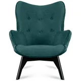 Konsimo Sessel Glori Velours 78 x 94 x 88 cm Blau