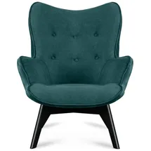 Konsimo Sessel Glori Velours 78 x 94 x 88 cm Blau