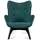 Konsimo Sessel Glori Velours 78 x 94 x 88 cm Blau