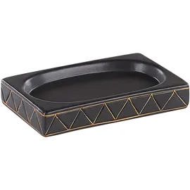 Beliani Badezimmer Set Badaccessoire-Set Schwarz/Gold