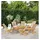 vidaXL Gartenstuhl 6 St. 6 x 6 x 6 cm beige