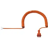 Bachmann BACH 665.871 - Spiralzuleitung Schutzkontaktstecker CEE 7/7, orange
