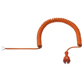 Bachmann BACH 665.871 - Spiralzuleitung Schutzkontaktstecker CEE 7/7, orange