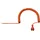 Bachmann BACH 665.871 - Spiralzuleitung Schutzkontaktstecker CEE 7/7, orange