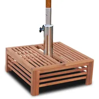 vidaXL Abdeckung Sonnenschirmständer-Verkleidung Holz Braun