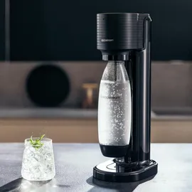Sodastream Gaia schwarz + PET-Flasche + Zylinder