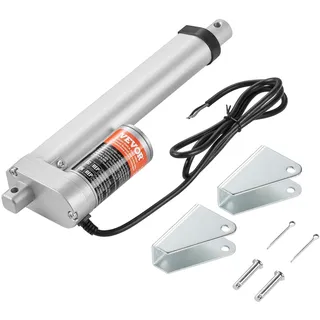 VEVOR 1500N Linear Actuator DC 12V Linearantrieb IP54 Elektrischer Linearmotor 150mm Hublänge Geräuschpegel ≤60dB Elektrische Türöffner 5mm/s Fahrgeschwindigkeit Lineartechnik Verstellantrieb