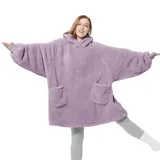 BEDSURE Hoodie Decke mit Ärmeln - Tragbare Decke zum Anziehen Erwachsene Kuschelpullover, Warm Kuscheldecke mit Ärmeln weich Ärmeldecke als Geschenke für Frauen Freundin Mütter