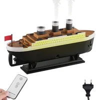 MiOYOOW Aroma Luftbefeuchter, Simulierter Schiffsbefeuchter, Quallennebel Aromadiffusor, Schiffsmodell, Aromatherapie Luftbefeuchter mit Nachtlichtern für Zuhause, Schlafzimmer, Büro