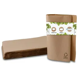 BIOZOYG 2000 Stück Einweg Tischset 43x31cm Tischunterleger aus Recyclingpapier, ungebleicht, für Gastronomie und Events, Platzdeckchen, Tischaufleger