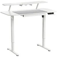 Beliani Schreibtisch WILBANKS Weiß