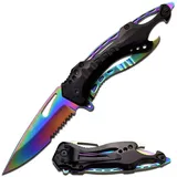 MTech USA Erwachsene Taschenmesser MT-705RB, Mehrfarbig, M, MT-705RB