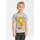 LOGOSHIRT T-Shirt "Garfield", Mädchen, Gr. 128, grau (grau, meliert), 100% Baumwolle, bedruckt, meliert, normal, Rundhals, Shirts T-Shirt, mit witzigem Print