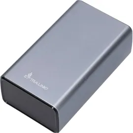 Extralink EPB-127 30000mAh Silber Powerbank, 65W PD, USB-C
