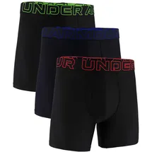 Under Armour Boxershorts Performance Tech Schwarz / Grün / Blau / Rot M 3er Pack