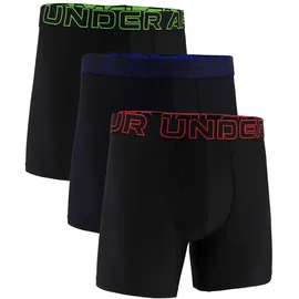 Under Armour Boxershorts Performance Tech Schwarz / Grün / Blau / Rot M 3er Pack