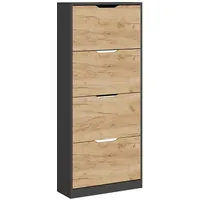Vicco Schuhkipper Luca, Anthrazit/Goldkraft Eiche, 59 x 137 cm