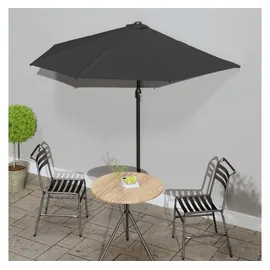 vidaXL Balkon-Sonnenschirm 270 x 135 cm Schwarz