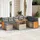 vidaXL Garten-Lounge-Set 9-tlg. beige