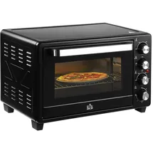 Homcom Mini Backofen 32L Schwarz