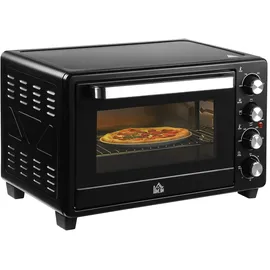 Homcom Mini Backofen 32L Schwarz