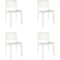 Resol garbar WIND Stuhl Indoor, Outdoor Set 4 Weiß
