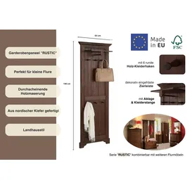 OTTO home Garderobenpaneel Rustic 190 cm Kiefer Braun