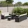 vidaXL Garten-Sofa-Set 10-tlg. Schwarz