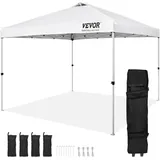 Vevor Faltpavillon 3,05 x 3,05 m inkl. 4 Seitenteile Weiß