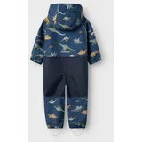 NAME IT Alfa08 Softshell Aop1 Mini Overall Dark Denim / Willitus 3 Jahre